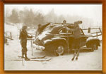 Unloading for a good ski run, 1941