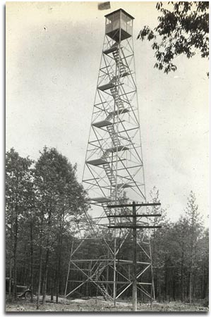 One of the fire towers built by The Aeromotor Company of Broken Arrow, Oklahoma. They built nearly all of Maryland’s fire towers
