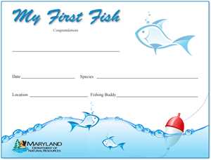Image of the My First Fish Certificate