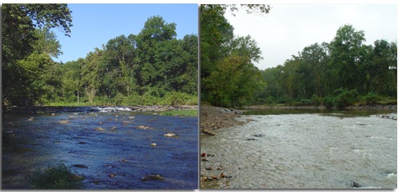 Octoraro Dam Before and After