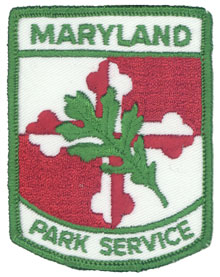 Left shoulder emblem of the then separate Parks Division (1972-1974)