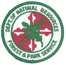 Another variation of the left shoulder emblem of the combined Forest & Park Service (1978-1984)