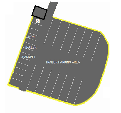 An illustration of the parking area