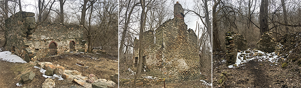 Collage of 3 ruins at Fair Hall NRMA
