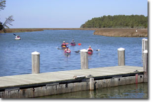 kayaking at Janes Island