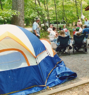 Campsite at a state park