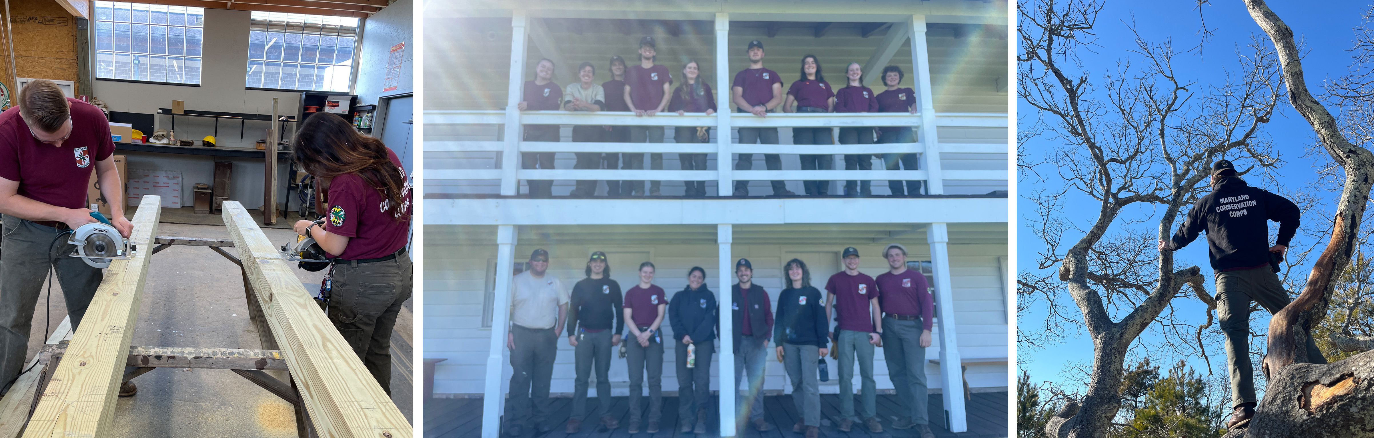 MCC members at various tasks