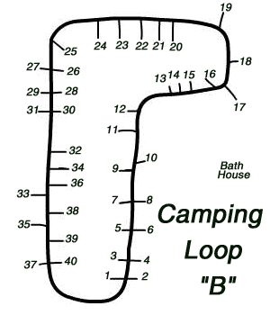 Map of Janes Island State Park B Loop