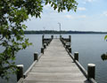 Weather and water quality station at Otter Point Creek (Credit: K. Garman)