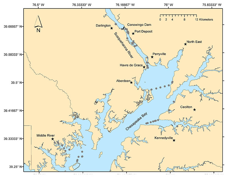 Zebra Mussel Location Map