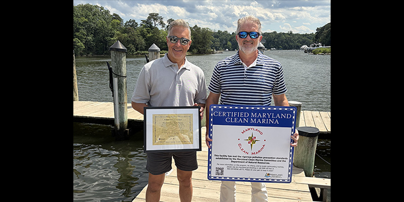 Anne Arundel County’s Forked Creek Yacht Club Certified as Maryland Clean Marina