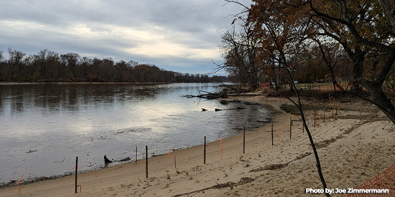 Bohemia River Living Shoreline Project Protects Parkland in Cecil County