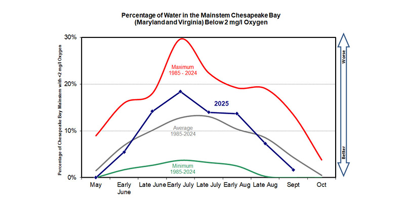 Chesapeake Bay Monitoring Shows Hypoxia Conditions Improved in Late August and September