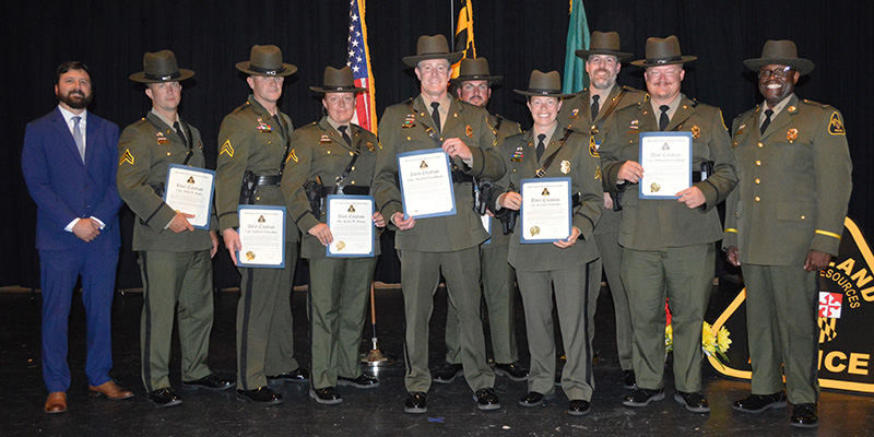 Maryland Natural Resources Police Annual Awards Ceremony Honors Officers for Exceptional Service