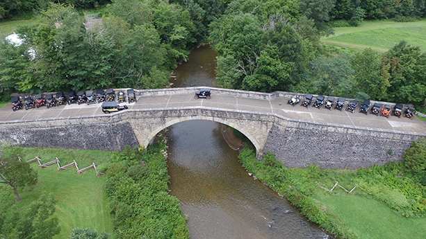 Model T's on the Casselman River Bridge