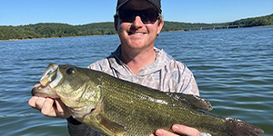 Timothy Smith caught and released this fine-looking largemouth bass at Loch Raven Reservoir recently. 