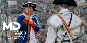 Historical Reenactors at Fort Frederick. 