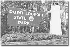 Entrance to Point Lookout State Park 