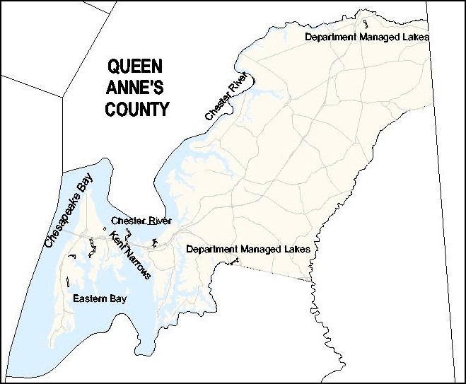 Queen Anne County Map 6153