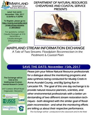 Maryland Stream Information Exchange Flyer