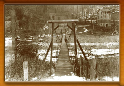 Historic photo of Patapsco swinging bridge