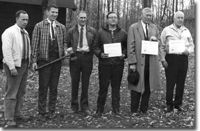 Garrett Forestry Field Day (H.C. Buckingham - third from left; James Mallow on far left)