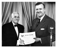 In 1956, the year of Maryland Forest Service’s 50th anniversary, Governor McKeldin presented a signed certificate to Besley.
