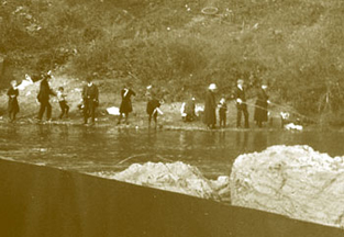 Fishing on the Patapsco near Relay, 1922, photo by Fred W. Besley