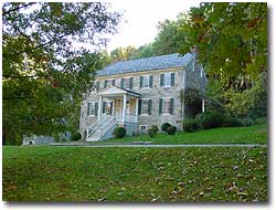 A picture of the Carter-Archer mansion in the Rock Run area of Susquehanna State Park.