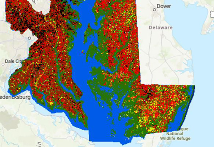 Maryland Annual Tree and Forest Aboveground Carbon Fluxes 1990 - 2016 