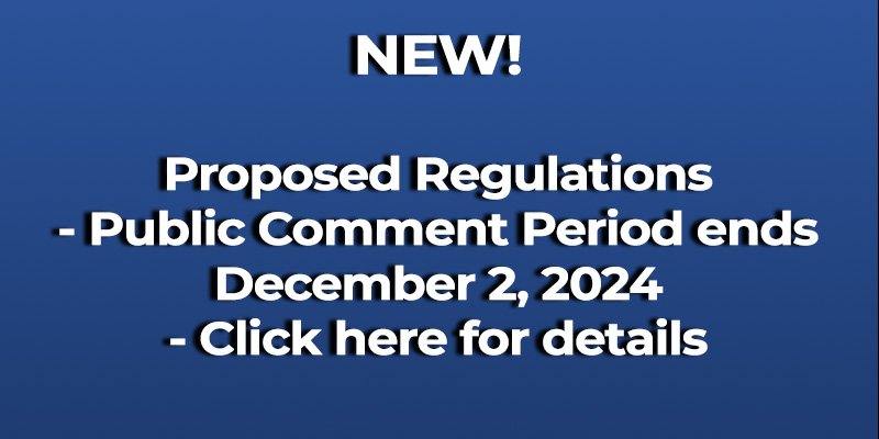 NEW! Proposed Regulations