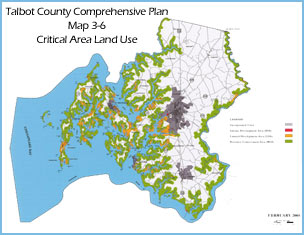 Talbot County Critical Area Map