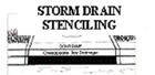 storm drain stenciling sample