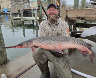 Dorchester County Angler Catches Maryland State Record Longnose Gar