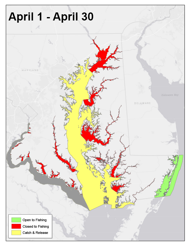 April 1 - April 30 regulations map