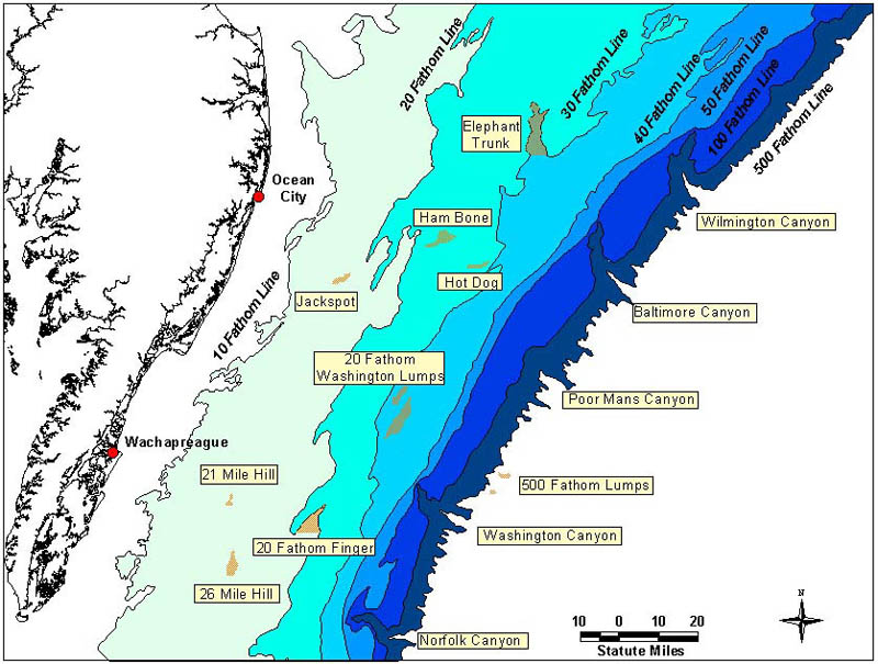 Ocean County Fishing Maps
