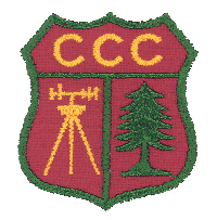 Emblem worn by members of the Civilian Conservation Corps crew members, 1933