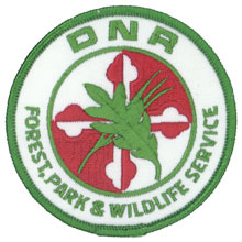 Left shoulder emblem of the Forest, Park & Wildlife Service(1984-1991)