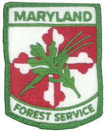 Left shoulder emblem of the then separate Forest Service (1972 - 1978)