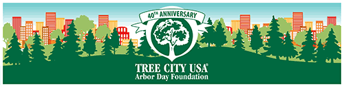 Tree City USA 40th Anniversary Banner
