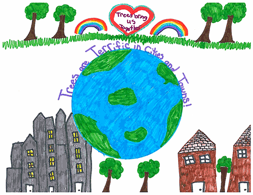 2015 Arbor Day Poster Contest 1st Place in Anne Arundel County - Kingsley Foncham