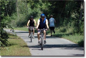 Biking and running the Western Maryland Rail Trail 