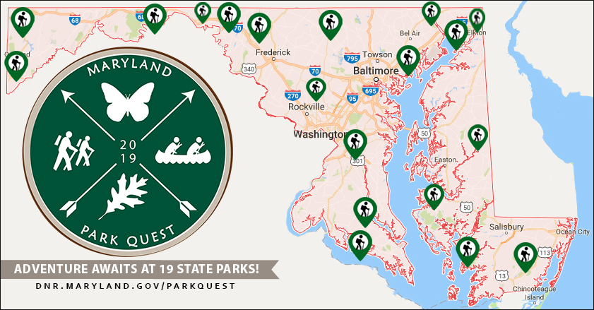 Park Quest Locations Map for 2019