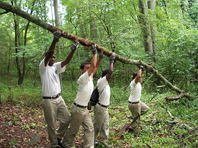 CJC Members working at a State Park