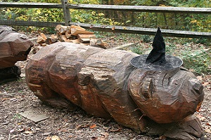 Tree carvings from downed trees