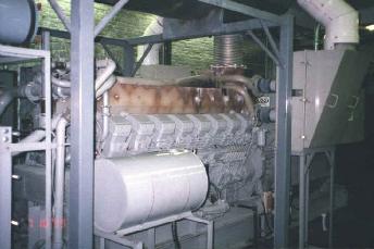 View of one of Berlin's internal combustion engines