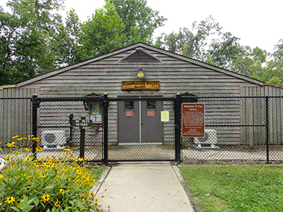 Front of Cunningham Falls State Park Aviary