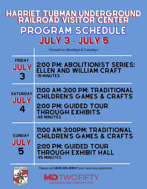 Program schedule for 7/3-7/5.