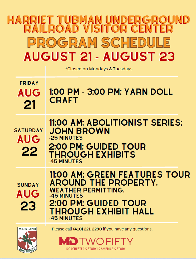 Program schedule for 8/19-8/21.