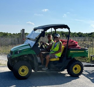 Volunteers at Assateague State Park.